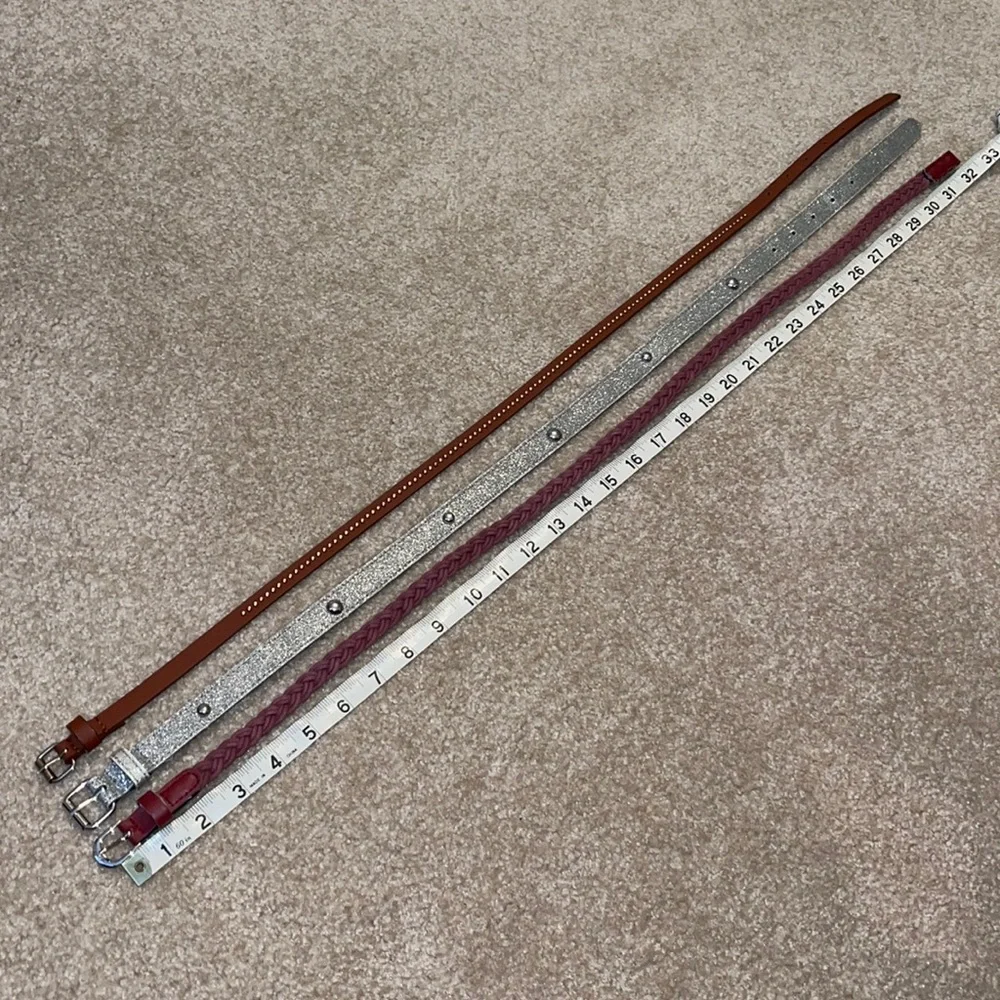 3- 32/33 inch belts